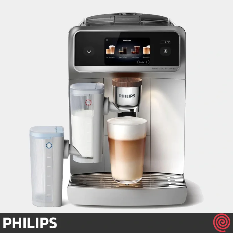 اسپرسو ساز فیلیپس مدل Philips EP8757 | رنگ نقره ای با فشار 15 بار