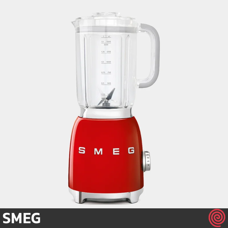 مخلوط کن تک کاره اسمگ مدل SMEG BLF01RD | رنگ قرمز با توان 800 وات