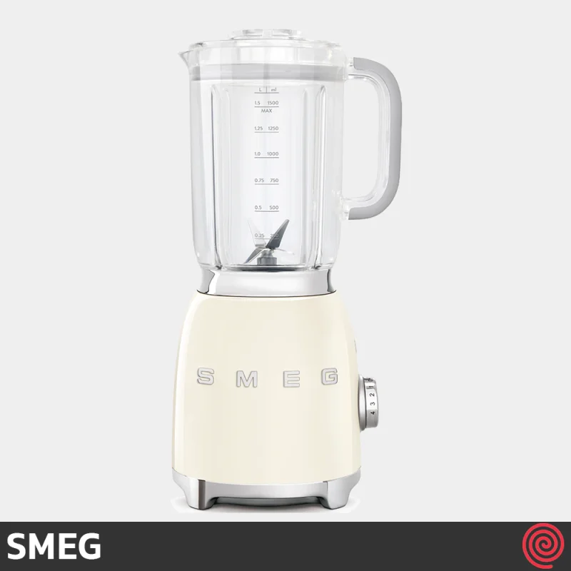 مخلوط کن تک کاره اسمگ مدل SMEG BLF01CR | رنگ کرم با توان 800 وات