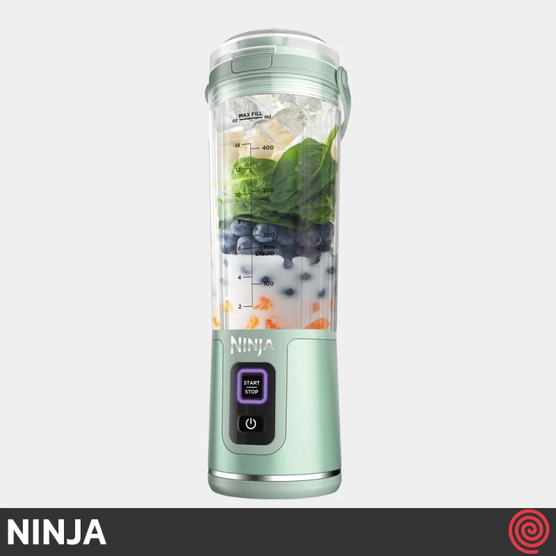 شیکر شارژی نینجا مدل Ninja Blast BC151MT | رنگ نعنایی، قابل حمل با باتری 7.4 ولت
