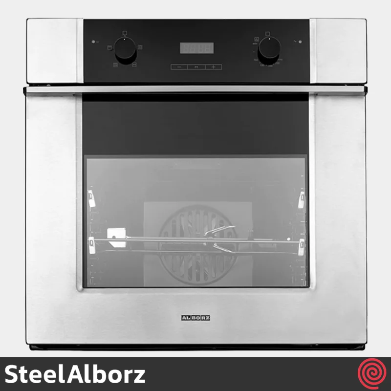 فر توکار گازی و برقی استیل البرز مدل SteelAlborz FGE6 | ظرفیت 60 لیتر