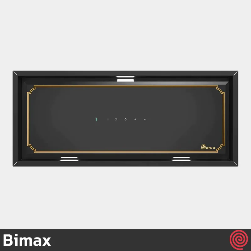 هود مخفی بیمکث مدل Bimax 2068-A | رنگ طلایی، سایز 60 با موتور 4 دور