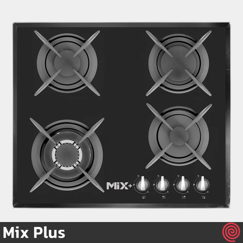 اجاق گاز صفحه ای 4 شعله میکس پلاس مدل Mix Plus IG6401 | بدنه شیشه ای