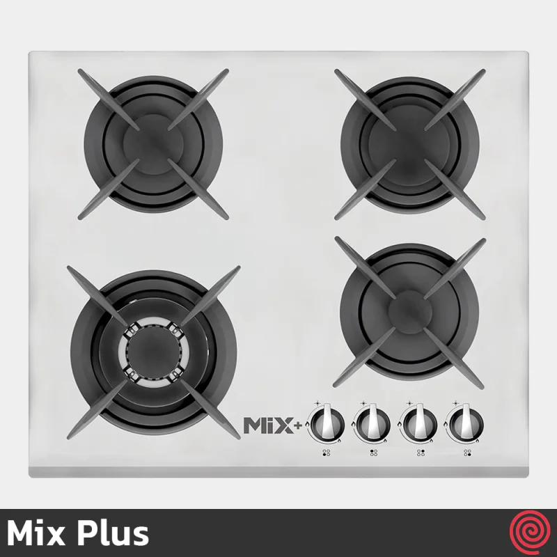 اجاق گاز صفحه ای 4 شعله میکس پلاس مدل Mix Plus IG6403 | بدنه شیشه ای