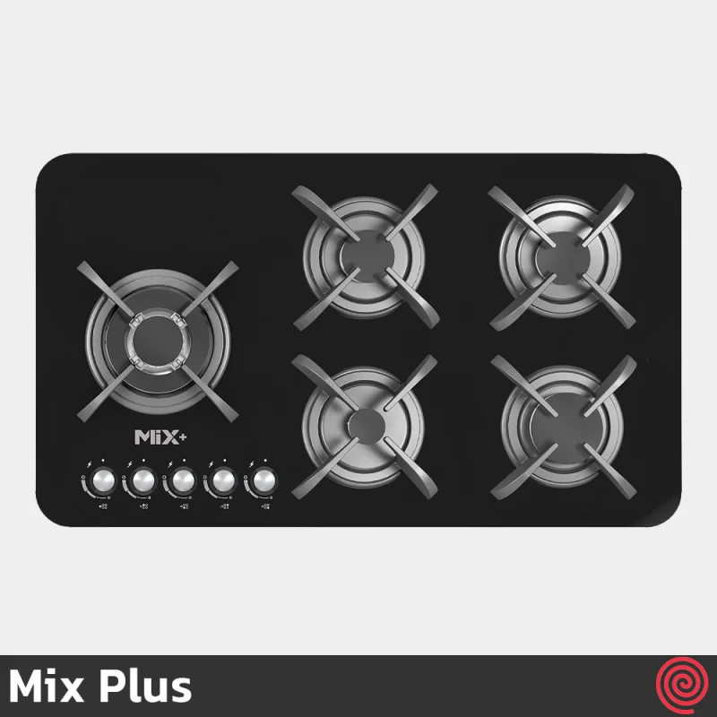 اجاق گاز صفحه ای 5 شعله میکس پلاس مدل Mix Plus IG8509 | بدنه شیشه ای