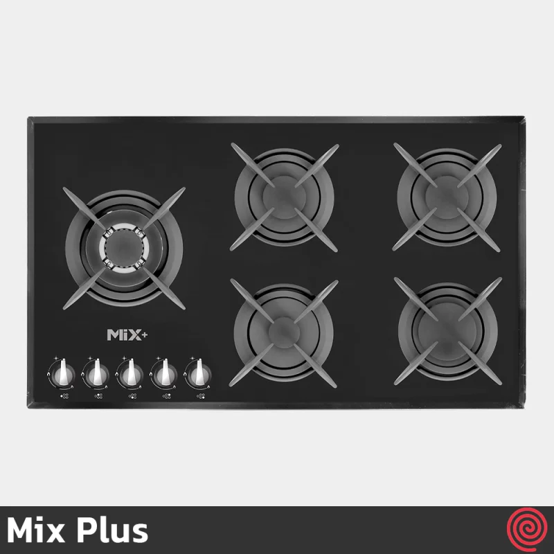 اجاق گاز صفحه ای 5 شعله میکس پلاس مدل Mix Plus IG8502 | بدنه شیشه ای