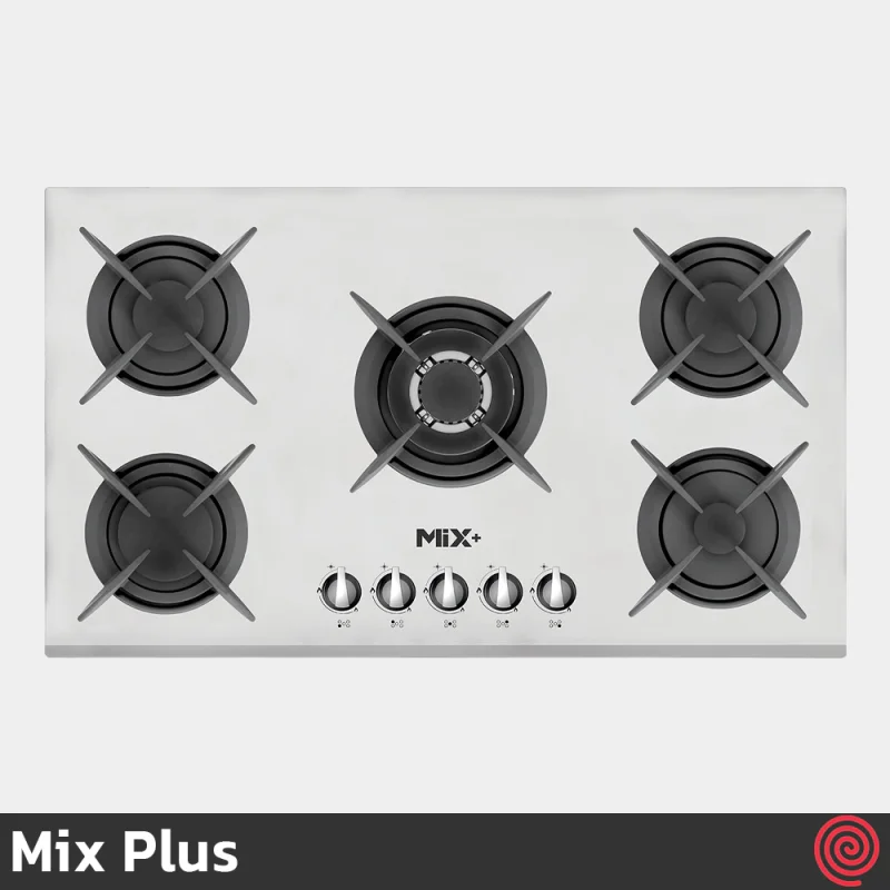 اجاق گاز صفحه ای 5 شعله میکس پلاس مدل Mix Plus IG8519 | بدنه شیشه ای