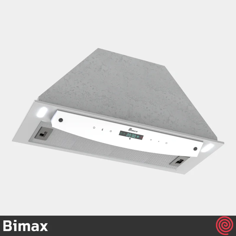 هود مخفی بیمکث مدل Bimax 2052 | رنگ سفید، سایز 70 با موتور توربو 4 دور