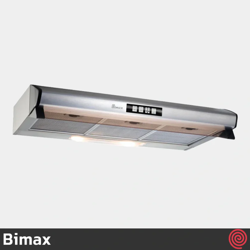 هود زیر‌ کابینتی بیمکث مدل Bimax 4002 | رنگ استیل، سایز 100 با موتور 3 دور