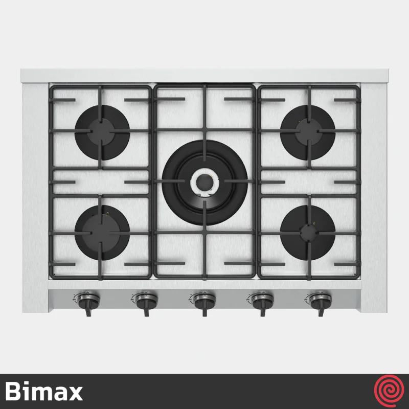 اجاق گاز صفحه ای 5 شعله بیمکث مدل Bimax 2801 | بدنه استیل