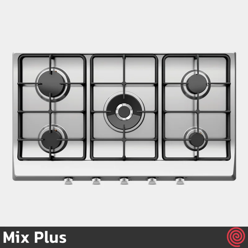اجاق گاز صفحه ای 5 شعله میکس پلاس مدل Mix Plus ISD505 | بدنه استیل