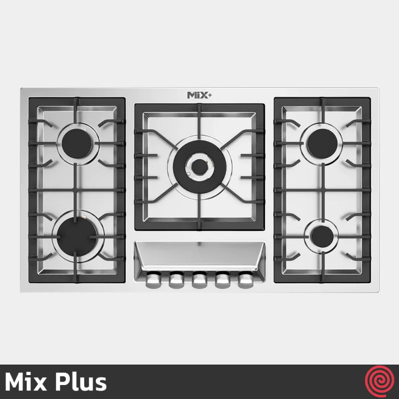 اجاق گاز صفحه ای 5 شعله میکس پلاس مدل Mix Plus IS9506 | بدنه استیل