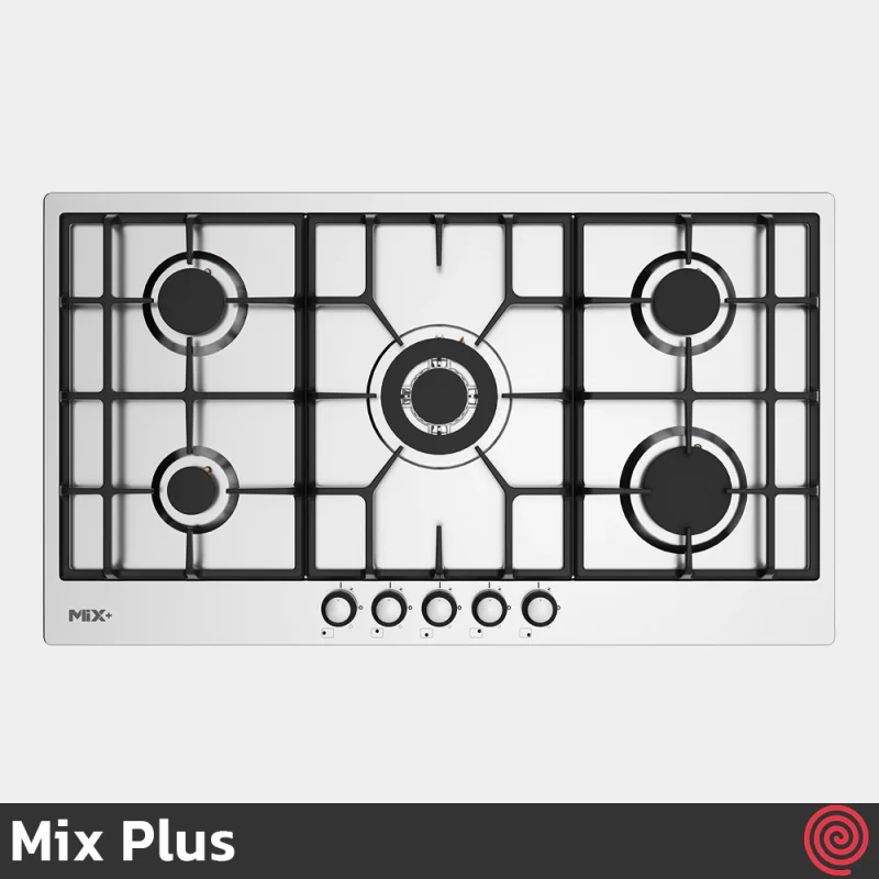 اجاق گاز صفحه ای 5 شعله میکس پلاس مدل Mix Plus IS9507 | بدنه استیل