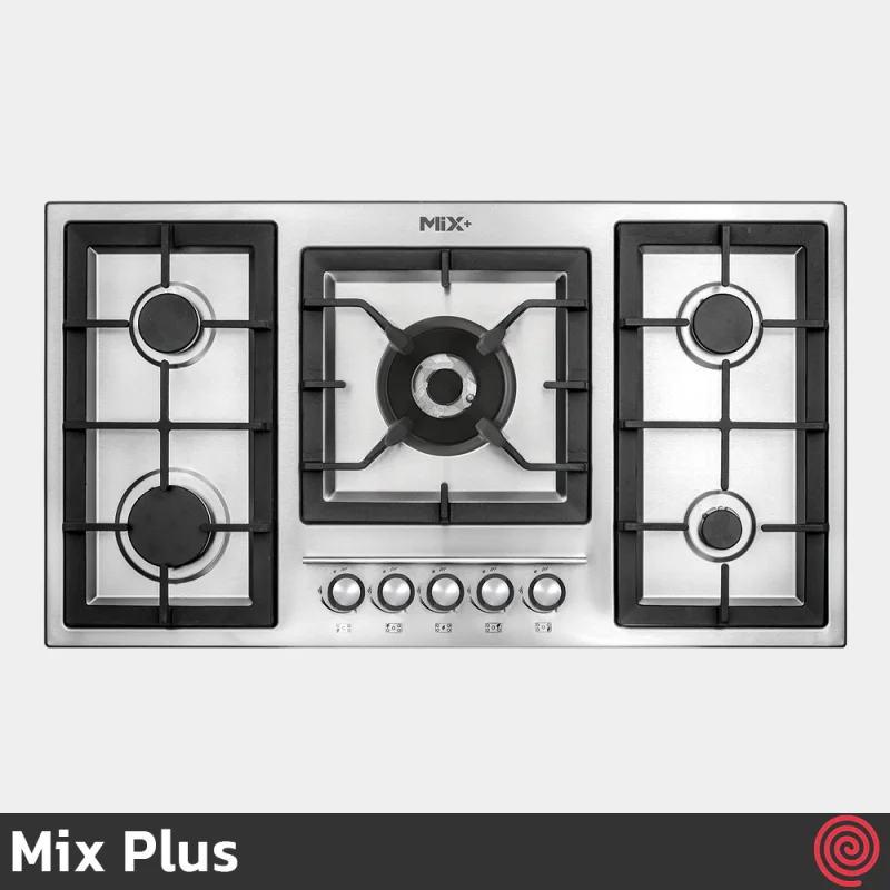 اجاق گاز صفحه ای 5 شعله میکس پلاس مدل Mix Plus IS9505 | بدنه استیل