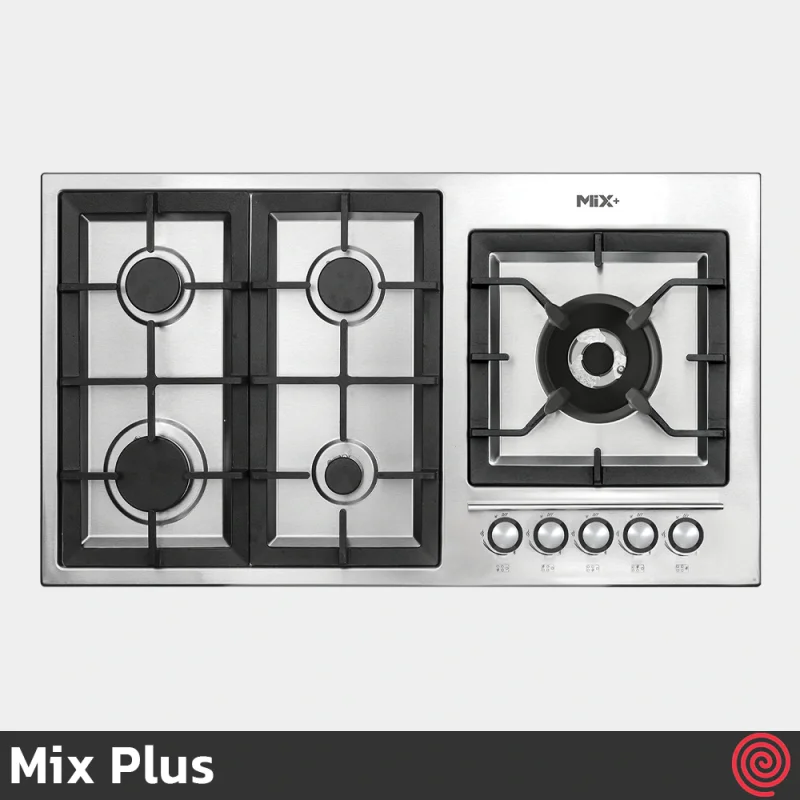 اجاق گاز صفحه ای 5 شعله میکس پلاس مدل Mix Plus IS9504 | بدنه استیل