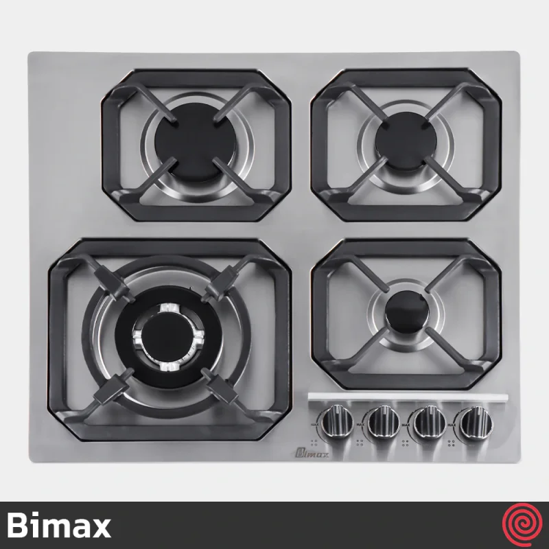 اجاق گاز صفحه ای 4 شعله بیمکث مدل Bimax 5019 | بدنه استیل