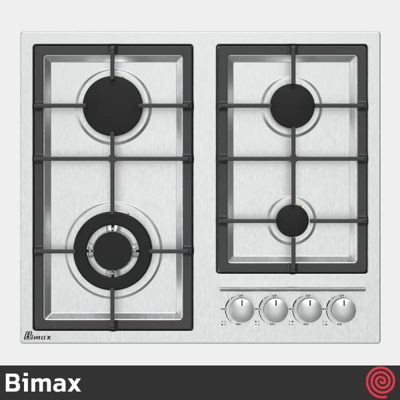 اجاق گاز صفحه ای 4 شعله بیمکث مدل Bimax 5013 | بدنه استیل