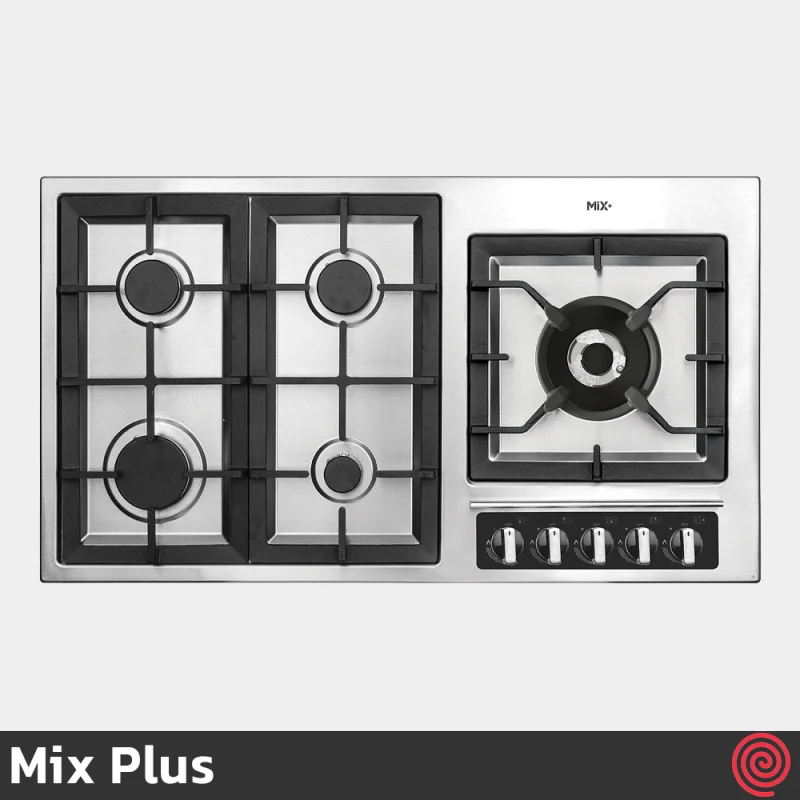 اجاق گاز صفحه ای 5 شعله میکس پلاس مدل Mix Plus 513M | بدنه استیل