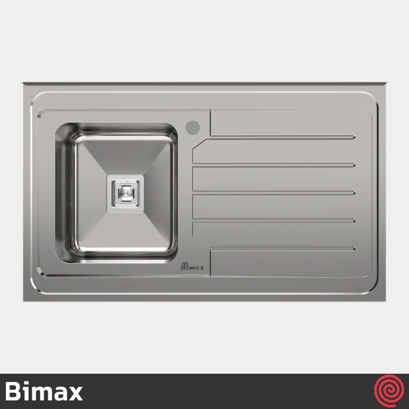 سینک ظرفشویی بیمکث مدل Bimax 937-60 | تک لگنه فانتزی روکار