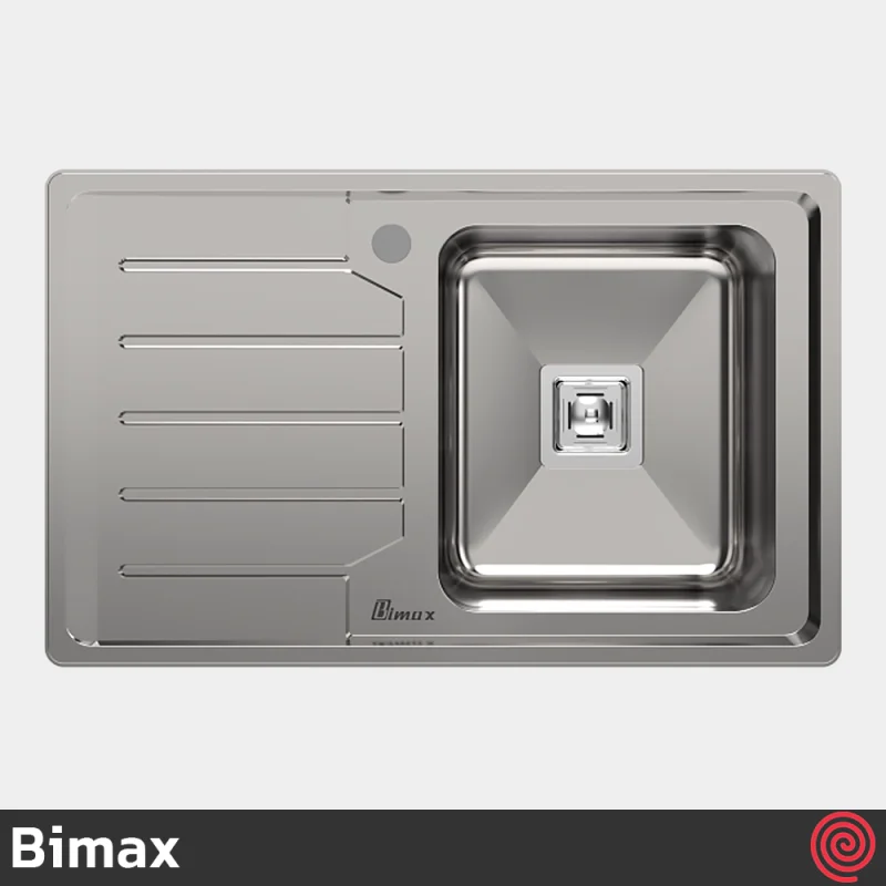 سینک ظرفشویی بیمکث مدل Bimax 932-50 | تک لگنه فانتزی توکار