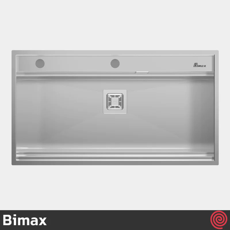 سینک ظرفشویی بیمکث مدل Bimax 4702-V2-50 | تک لگنه فلاش مونت باکسی توکار