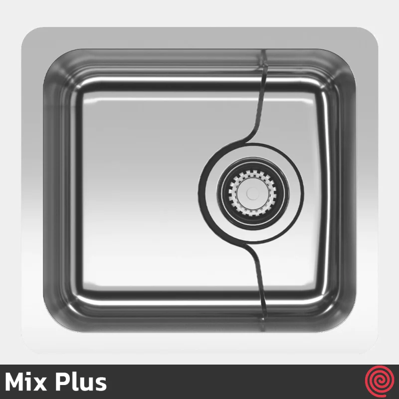 سینک ظرفشویی میکس پلاس مدل Mix Plus DSP45-32 | یک لگنه زیرکابینتی