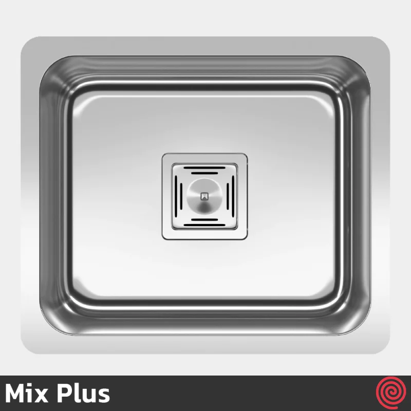 سینک ظرفشویی میکس پلاس مدل Mix Plus DLS45-35 | یک لگنه زیرکابینتی