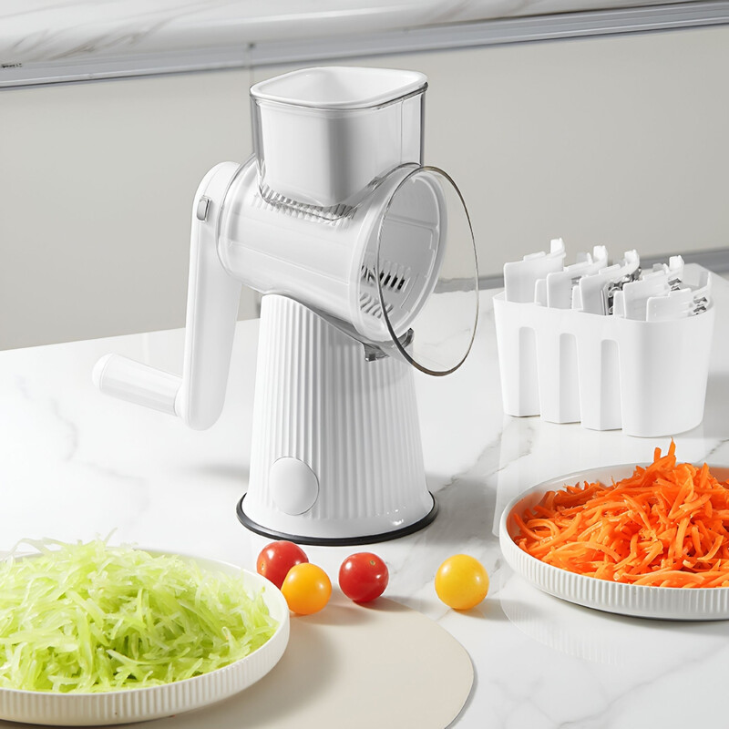 خردکن و رنده دستی میوه و سبزیجات استوانه‌ای شیائومی مدل Xiaomi A550 | چند منظوره
