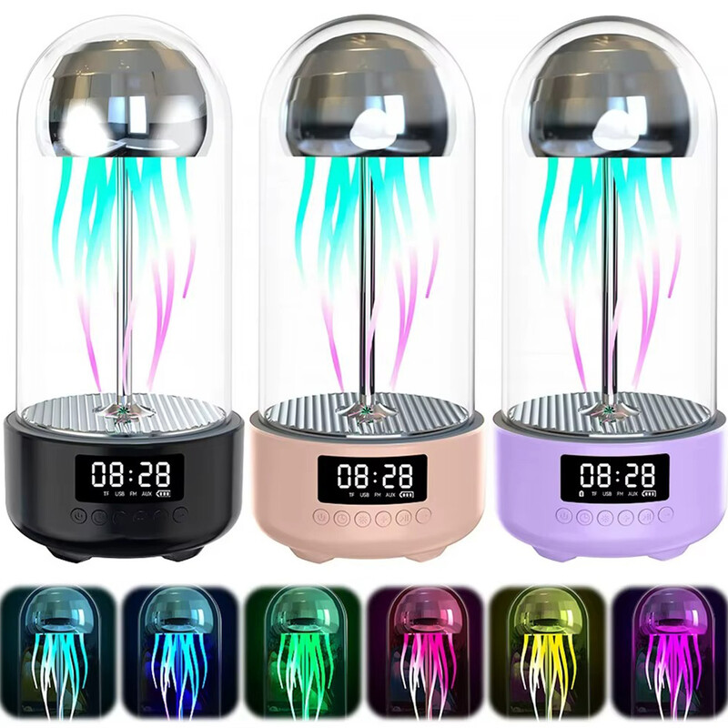 اسپیکر بلوتوثی و چراغ خواب مدل Jellyfish BHSG-02 | فانتزی طرح عروس دریایی