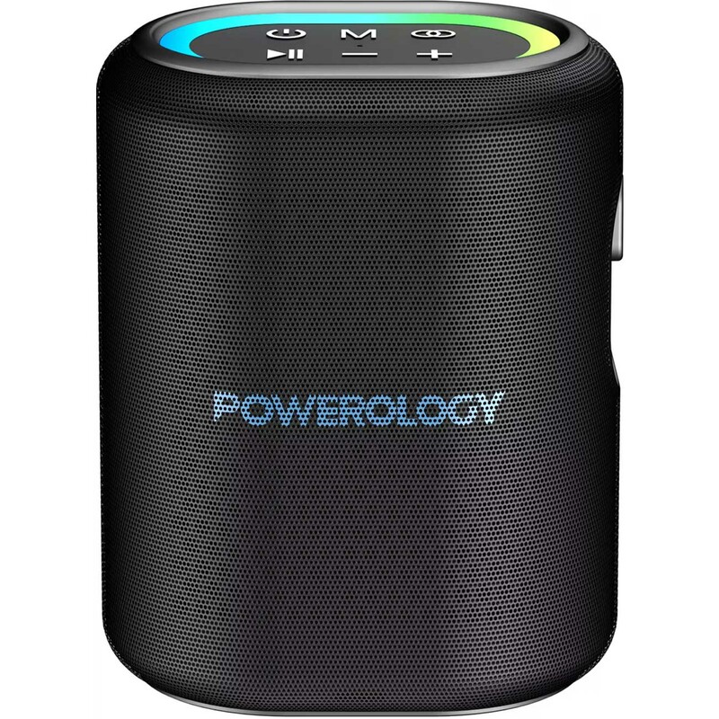 اسپیکر بلوتوثی شارژی پاورولوژی مدل Powerology PWLAU011 |  قابل حمل 25 وات با نور RGB