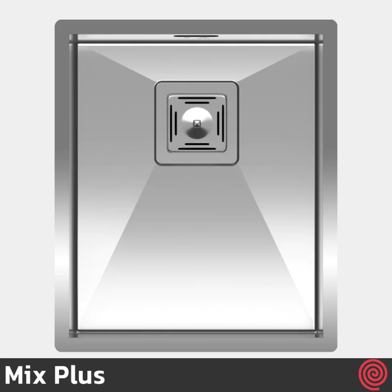 سینک ظرفشویی میکس پلاس مدل Mix Plus A-4034-45 | تک لگنه فلاش مونت باکسی توکار
