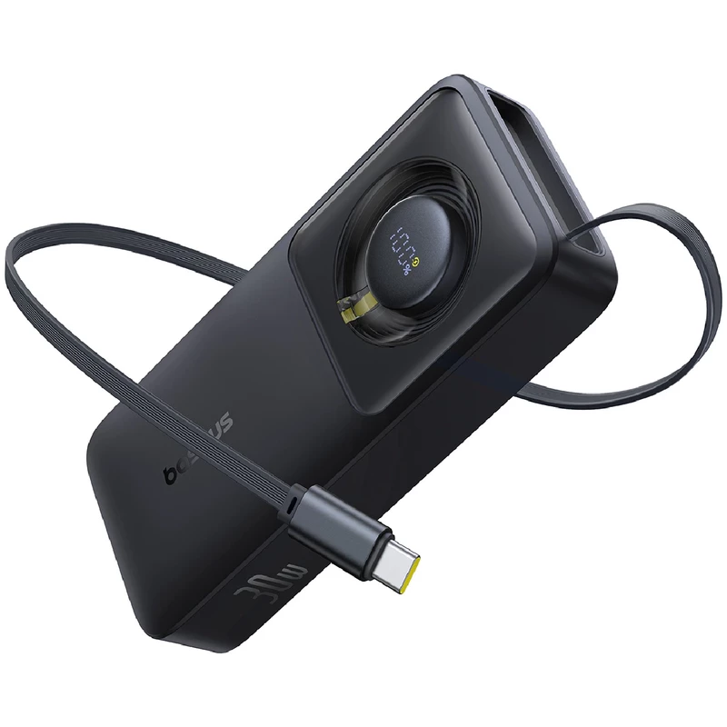 پاور بانک فست شارژ 10000 بیسوس مدل Baseus P100709 | با کابل تایپ سی و 30 وات