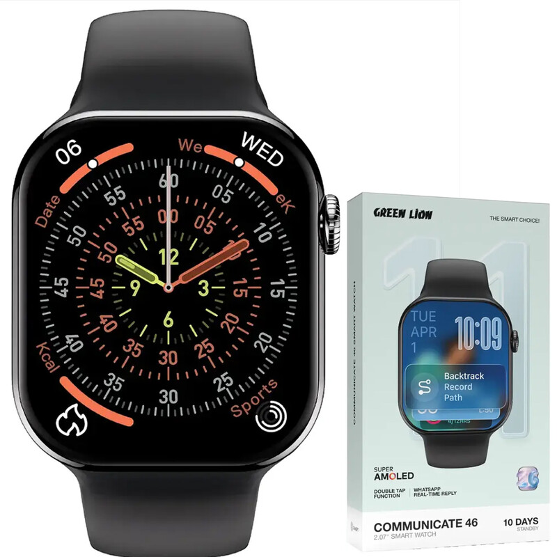 ساعت هوشمند گرین لاین اصل مدل Green Lion GL-SW11A | سایز 46 اینچ