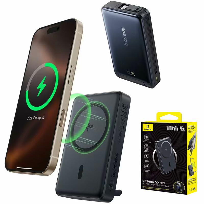پاور بانک 10000 وایرلس باسئوس مدل BASEUS P10078800123
