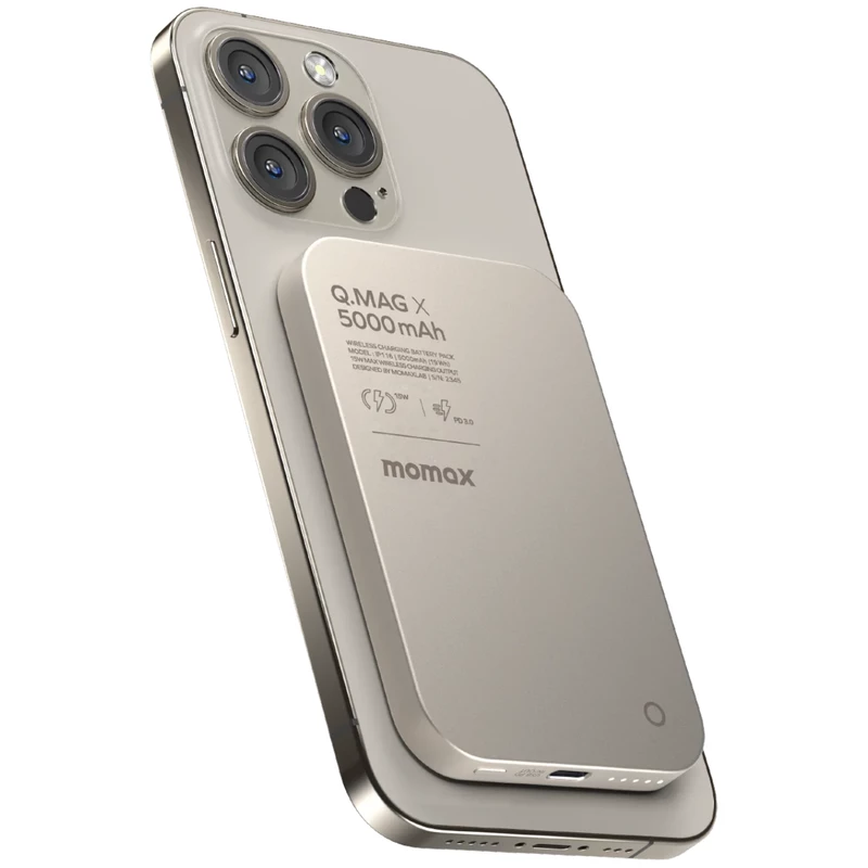 پاور بانک 5000 وایرلس مومکس مدل Momax IP116 Q.Mag X | توان 20 وات