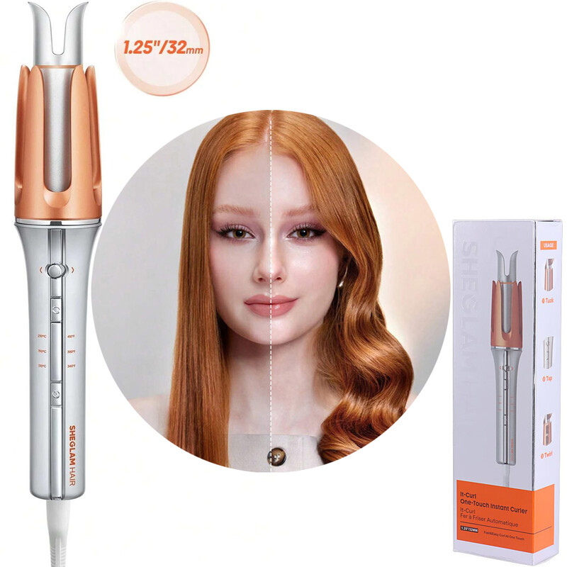 بابلیس مو شیگلم مدل SHEGLAM SGH-OTIC-01-32 | فر کننده مو، قطر 32 میلی‌متر