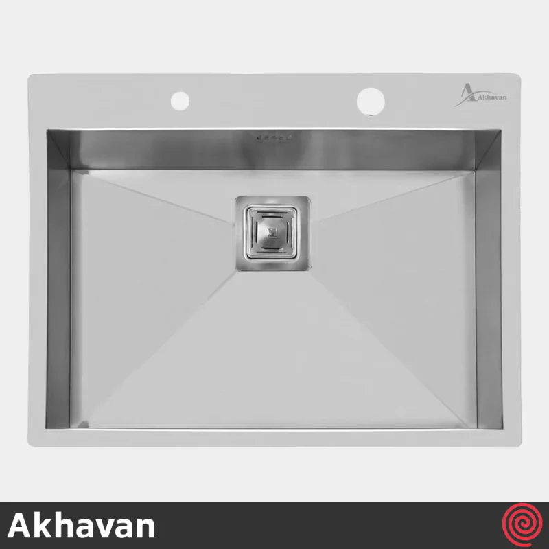 سینک ظرفشویی اخوان مدل Akhavan 336-50 | یک لگنه فلاش مونت باکسی توکار
