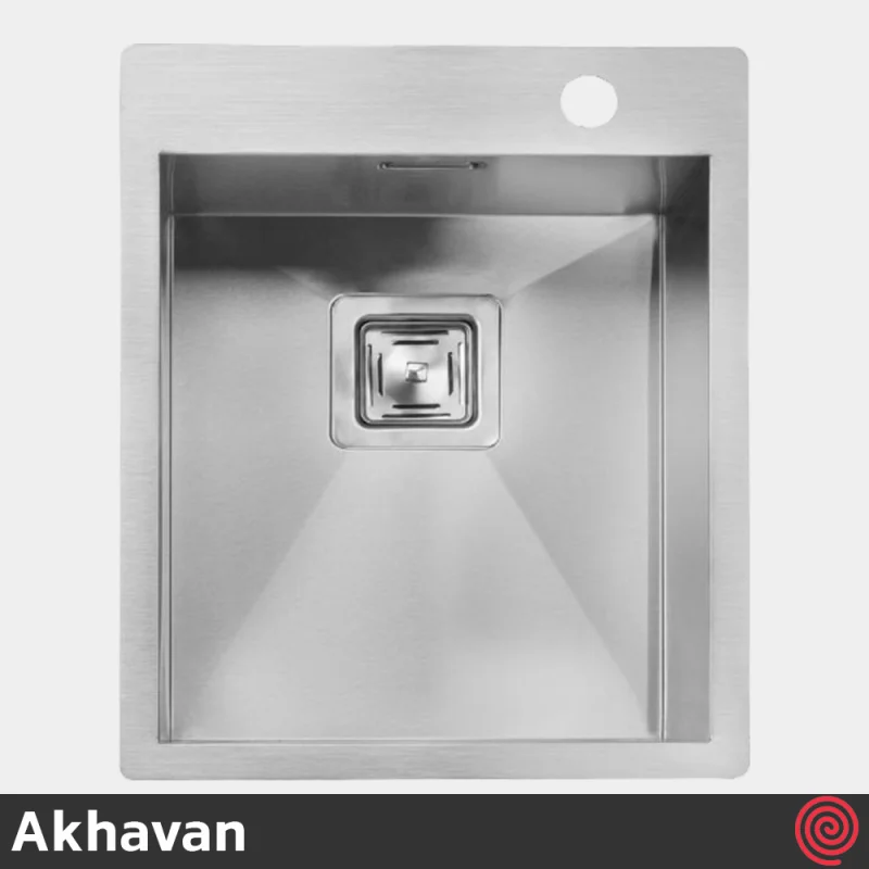 سینک ظرفشویی اخوان مدل Akhavan 342-50 | یک لگنه فلاش مونت باکسی توکار