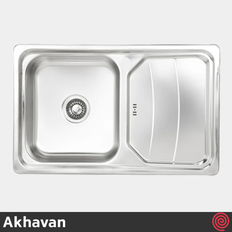 سینک ظرفشویی اخوان مدل Akhavan 386-50 | تک لگنه فانتزی توکار