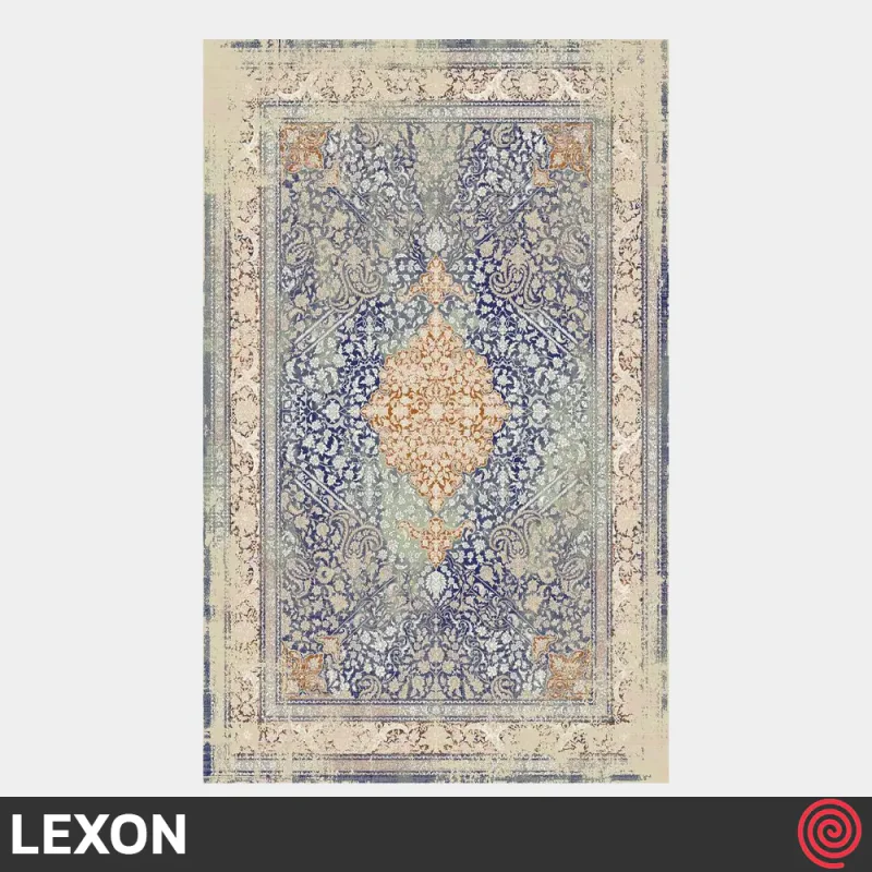 فرش ماشینی 700 شانه لکسون کلکسیون هرمز کد LEXON 7000 | رنگ سرمه ای