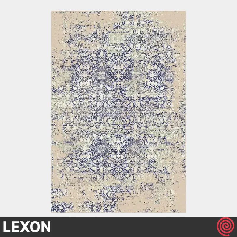 فرش ماشینی 700 شانه لکسون کلکسیون هرمز کد LEXON 7001 | رنگ سرمه ای
