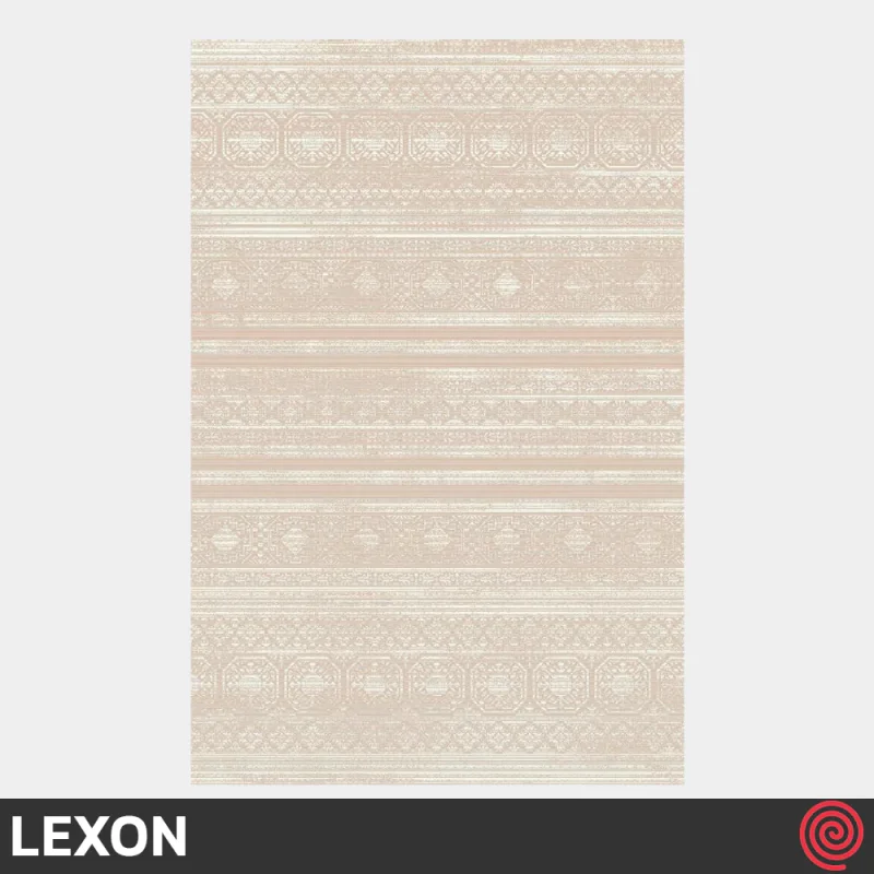 فرش ماشینی 700 شانه لکسون کلکسیون هرمز کد LEXON 7002 | رنگ موکا