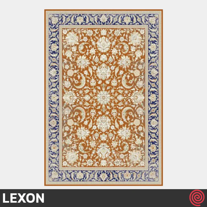 فرش ماشینی 700 شانه لکسون کلکسیون هرمز کد LEXON 7003 | رنگ مسی