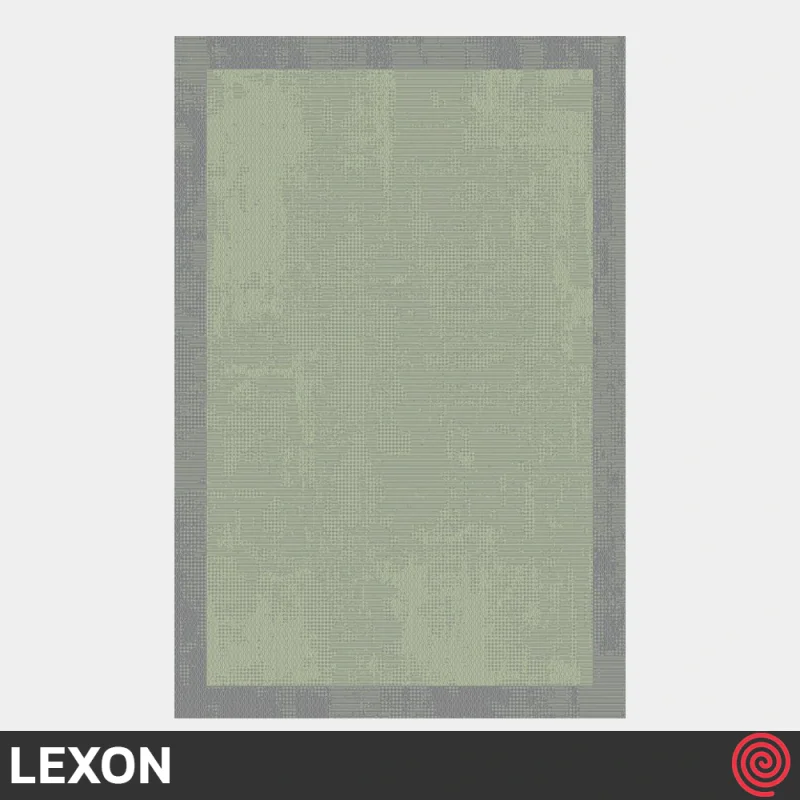 فرش ماشینی 700 شانه لکسون کلکسیون هرمز کد LEXON 7102 | رنگ سبز
