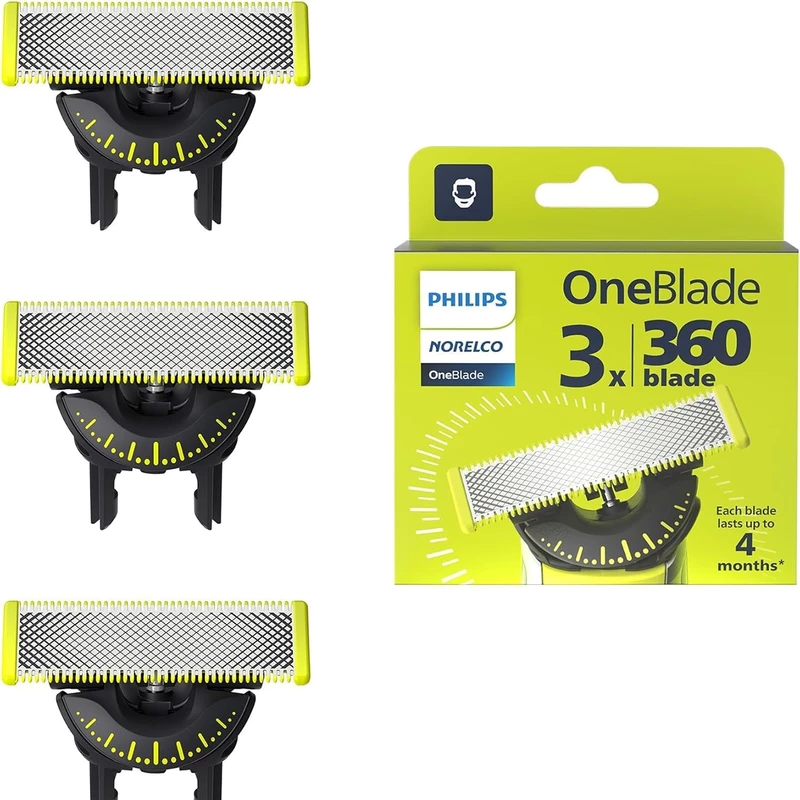 تیغ یدک وان بلید فیلیپس مدل Philips QP430/50 | بسته 3 عددی
