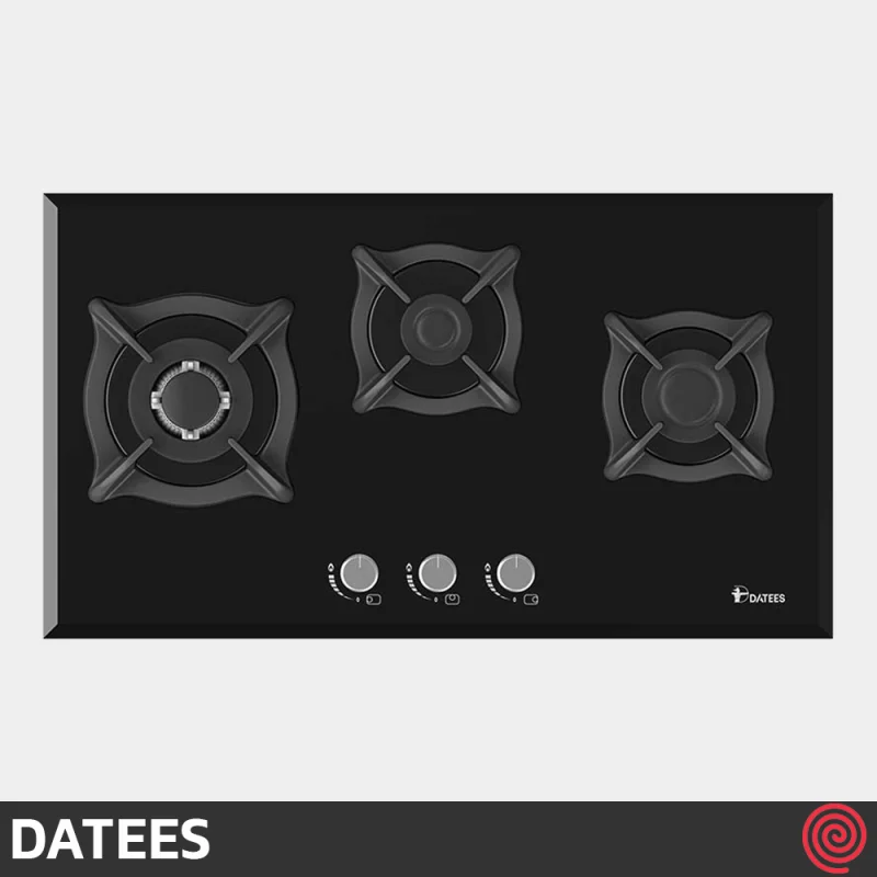 اجاق گاز صفحه ای 3 شعله داتیس مدل DATEES DG-302 | بدنه شیشه ای