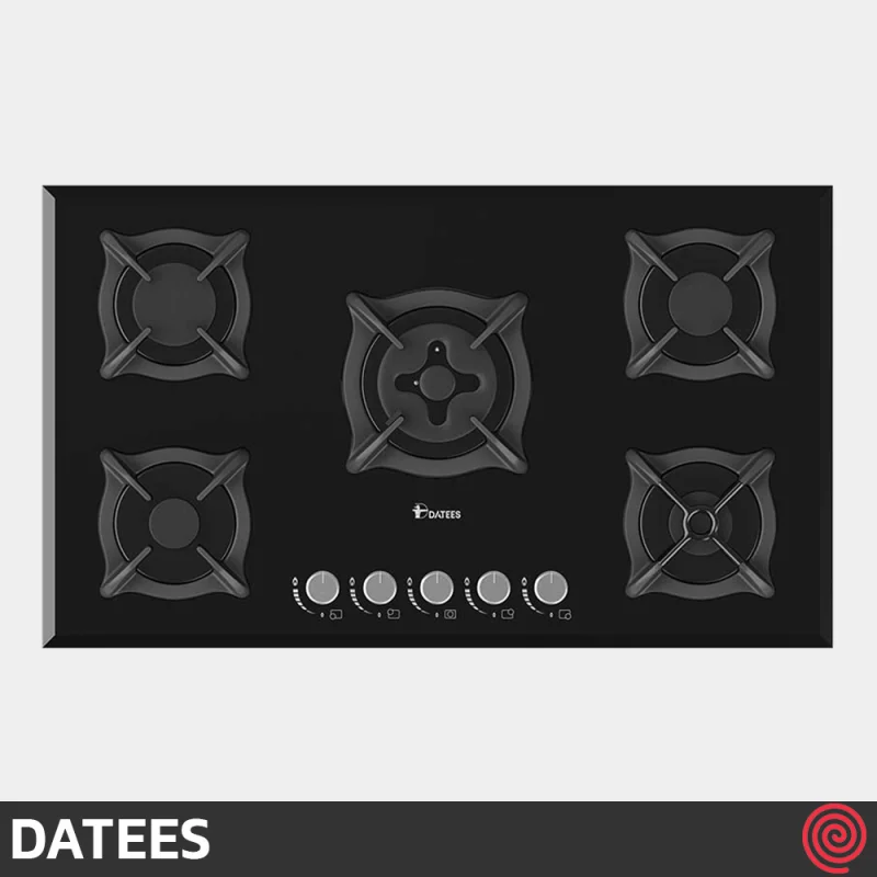 اجاق گاز صفحه ای 5 شعله داتیس مدل DATEES DG-525 | بدنه شیشه ای