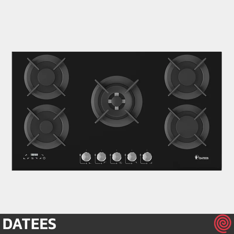 اجاق گاز صفحه ای 5 شعله داتیس مدل DATEES DG-586 | بدنه شیشه ای
