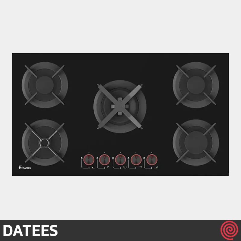 اجاق گاز صفحه ای 5 شعله داتیس مدل DATEES DG-565 | بدنه شیشه ای