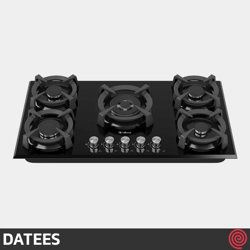 اجاق گاز صفحه ای 5 شعله داتیس مدل DATEES DG-561 | بدنه شیشه ای